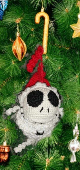 Tutoriel de crochet : L'étrange décoration de Noël Jack